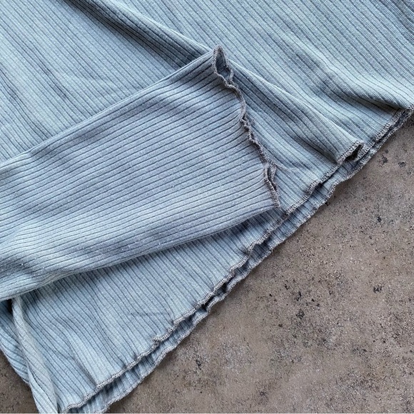 3 for $40 ✨ Embroidered Butterfly Long Sleeve Lettuce Hem Baby Tee - Picture 3 of 7